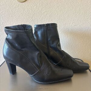 Franco Sarto side zip booties size 11